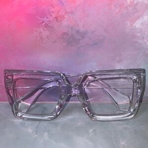 Clear Square Biz Fashion Glasses
